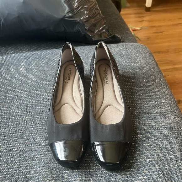Picadilly Fashion Shoes - Picadilly Fashion Black Glossy Cap-Toe Flats